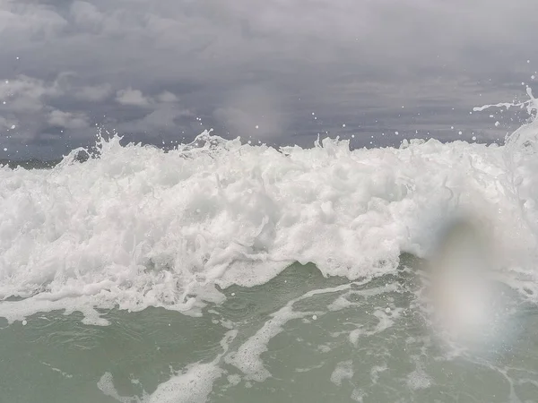 Ocean Wave Blue Ocean Wave Kilátás Vízből — Stock Fotó