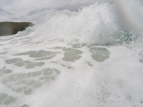 Океанська Хвиля Блакитна Океанська Хвиля Вид Води — стокове фото