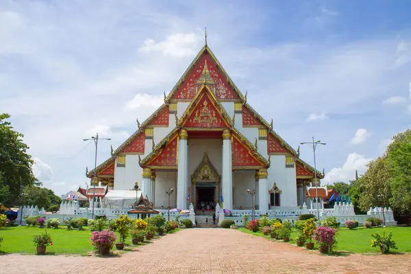 Historia Ayutthaya Wat Mongkol Bophit Ayutthaya Tailandia — Foto de Stock