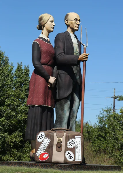 "God Bless America" sculpture by artist Seward Johnson in Hamilton, NJ — Stock Photo, Image