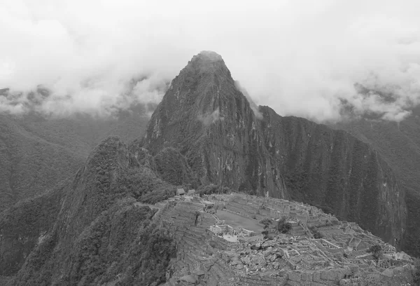 Peru'daki Machu Picchu Harabeleri. UNESCO Dünya Mirası 1983 — Stok fotoğraf