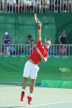 Olimpiyat üçüncüsü Japon Kei Nishikori, Rio 2016 Olimpiyat Oyunları'nda tek erkeklerde bronz madalya maçında 