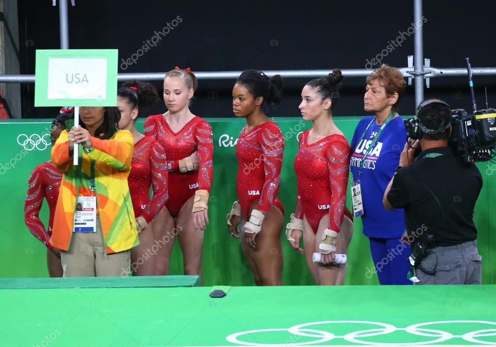 Team United States During An Artistic Gymnastics Training Session For Rio 16 Olympics At The Rio Olympic Arena Stock Editorial Photo C Zhukovsky Team United States During An Artistic Gymnastics Training Session For Rio 16 Olympics At The Rio Olympic Arena Stock Editorial Photo C Zhukovsky