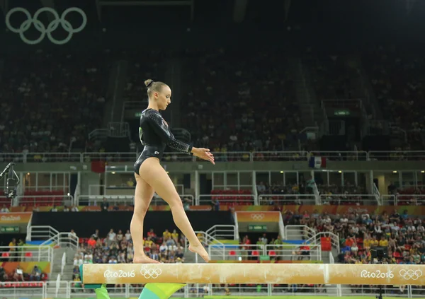 Olympic champion Sanne Wevers  of Netherlands competes at the final on the balance beam women's artistic gymnastics at Rio 2016 Olympic Games — ストック写真