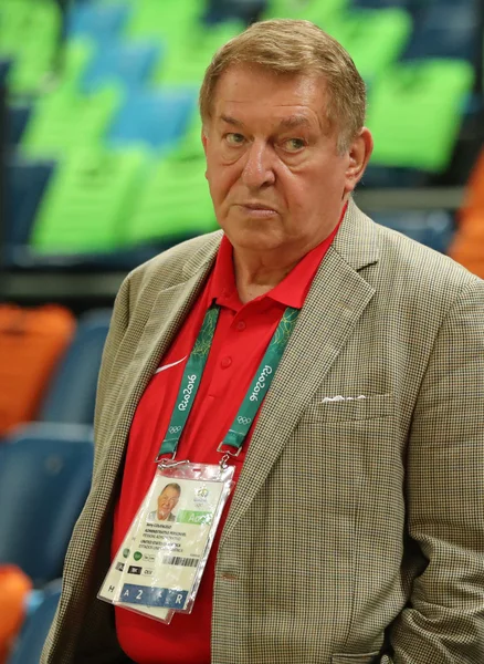 Jerry Colangelo direttore degli USA Basket durante la partita di basket di gruppo A tra Team USA e Australia dei Giochi Olimpici di Rio 2016 — Foto Stock