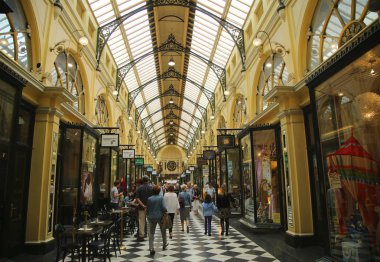  Melbourne Tarihi Royal Arcade.