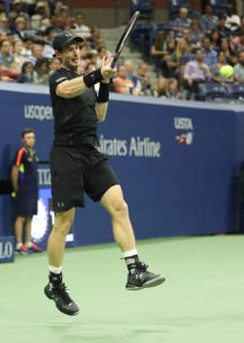 Billie Jean King Ulusal Tenis Merkezi yuvarlak dört Grand Slam şampiyonu Andy Murray bize açık 2016 sırasında eylem büyük Britanya'nın maç
