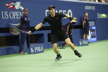 Billie Jean King Ulusal Tenis Merkezi yuvarlak dört Grand Slam şampiyonu Andy Murray bize açık 2016 sırasında eylem büyük Britanya'nın maç