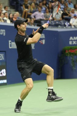 Billie Jean King Ulusal Tenis Merkezi yuvarlak dört Grand Slam şampiyonu Andy Murray bize açık 2016 sırasında eylem büyük Britanya'nın maç