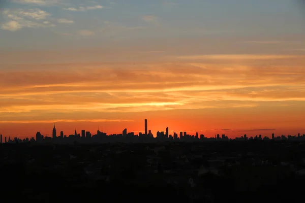Panorama des toits de New York au coucher du soleil — Photo