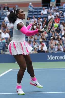 Bize açık 2016 dört maç yuvarlak onu sırasında eylem Grand Slam şampiyonu Serena Williams Amerika Birleşik Devletleri
