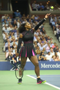 Grand Slam şampiyonu Serena Williams bize açık 2016 onun yarı final maç sırasında eylem 