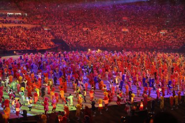 Rio 2016 Olimpiyatları açılış töreni Rio de Janeiro'da Maracana Stadyumu