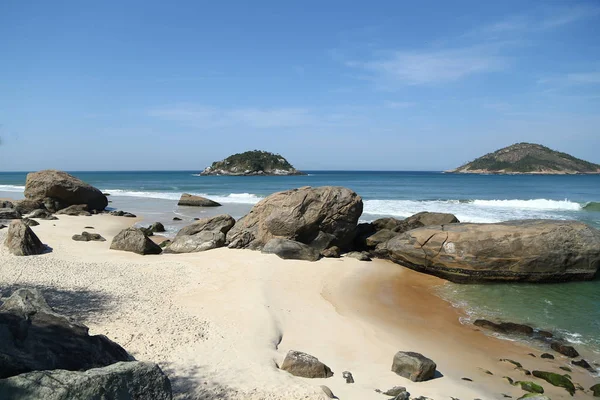 Grumari Beach w zachodniej strefie w Rio de Janeiro, Brazylia — Zdjęcie stockowe