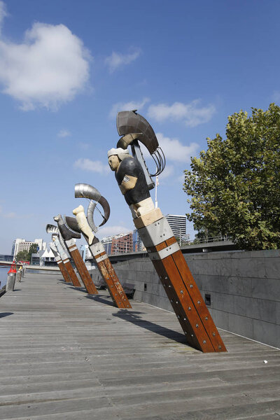 Constellation sculptures by Bruce Armstrong and Geoffrey Bartlet in Melbourne.