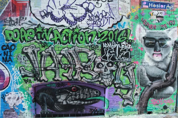 La street art è una delle principali attrazioni turistiche di Melbourne — Foto Stock