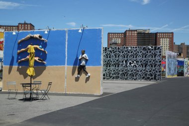 Coney sanat duvarlar Brooklyn Coney Adası bölümünde duvar sanat