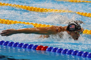 Erkekler 200 m kelebek Rio 2016 Olimpiyatları, Olimpiyat Şampiyonu Michael Phelps Amerika Birleşik Devletleri yarışıyor