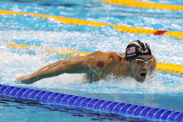 Olympic champion Michael Phelps of United States competes at the Men's 200m butterfly at Rio 2016 Olympic Games