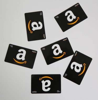 Amazon hediye kartları ekranda