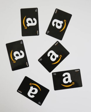 Amazon hediye kartları ekranda
