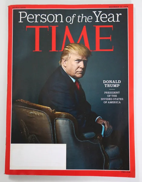 Time magazine Person of the Year 2016 issue with Donald J. Trump — Stock Photo, Image