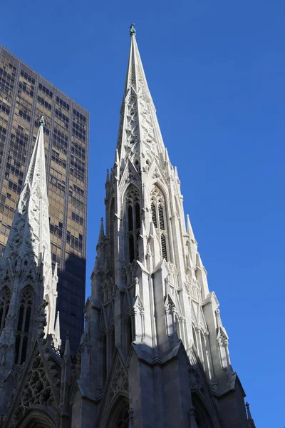 New York - 15 December 2016: St. Patrick's Cathedral in New York City — Stockfoto
