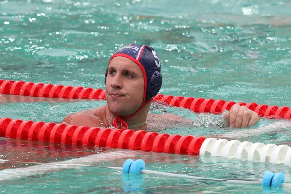 Amerika Birleşik Devletleri ve Fransa arasında da erkekler su topu grup maçında Alex Roelse su topu takımı ABD rekabet