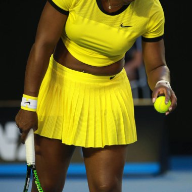 Yirmi bir kez Grand Slam şampiyonu Serena Williams Avustralya Açık 2016 onun son maç sırasında özel Nike üniforma giyer