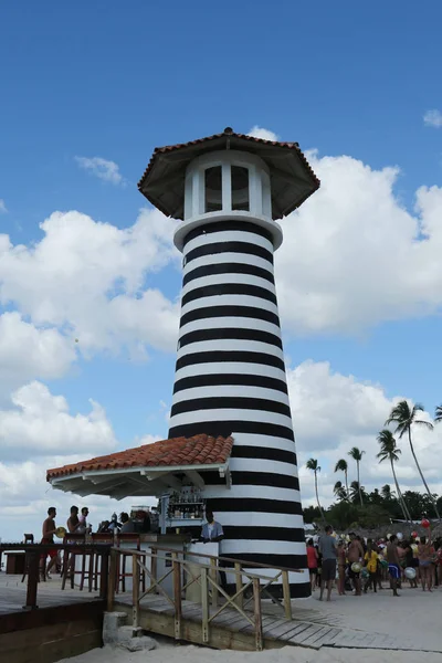 Plážový bar v Iberostar Hacienda Dominicus na pláži Playa Bayahibe v La Romana, Dominikánská republika — Stock fotografie