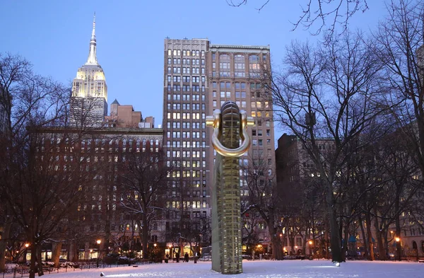 Sculpture publique Big Bling de l'artiste américain Martin Puryear au Madison Square Park — Photo