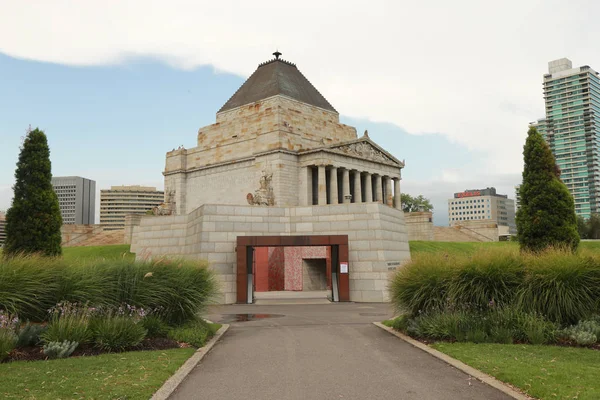 Svatyně vzpomínka v melbourne, Austrálie — Stock fotografie