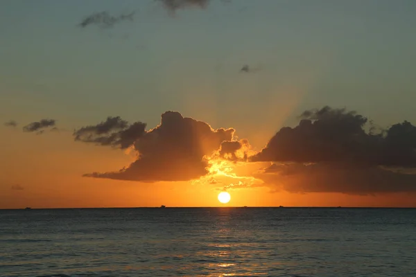 Coucher de soleil à La Romana, République dominicaine — Photo