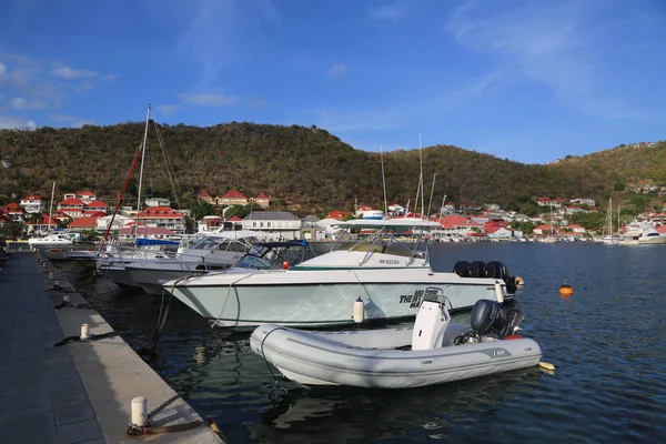 Porto de Gustavia em St Barts, Índias Ocidentais Francesas — Fotografia de Stock