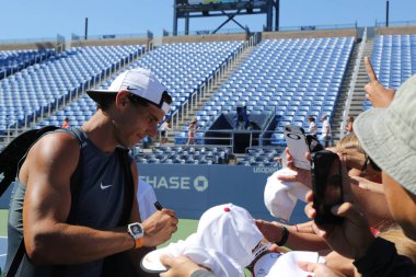 Grand Slam şampiyonu Rafael Nadal İspanya imza Antrenmandan sonra bize açık 2016