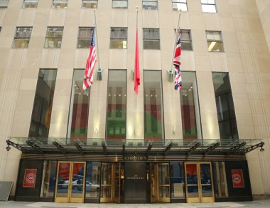 Christie's ana merkezi New York Rockefeller Plaza'daki