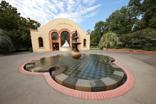 Het Conservatorium in de Fitzroy Gardens, Melbourne — Stockfoto