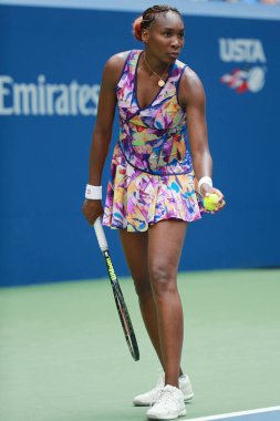 Bize açık 2016 4 maç yuvarlak onu sırasında eylem Grand Slam şampiyonu Venus Williams, Amerika Birleşik Devletleri