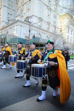  New York polisi Emerald toplum, Aziz Patrick günü yürüyüşü New York'ta marching Band. 