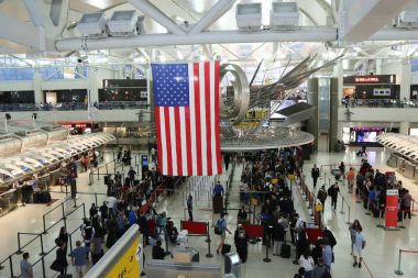 Terminal 1'de New York Jfk Havalimanı içinde