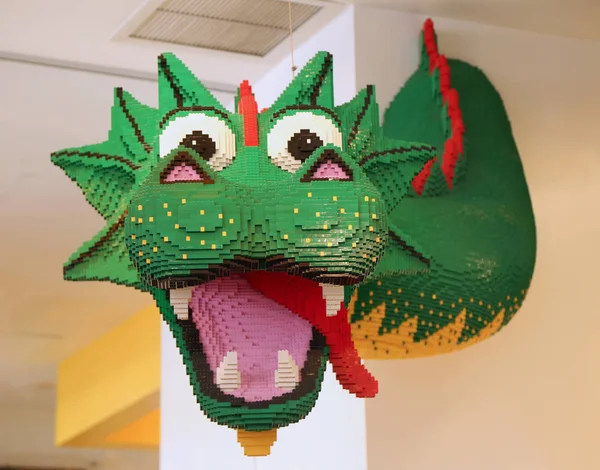 Lego sculpture in Lego store in Manhattan — Stock Photo, Image