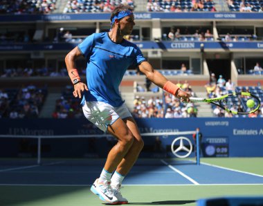 Eylem sırasında bize açık 2016 yılında Grand Slam şampiyonu İspanya Rafael Nadal birinci tur maç