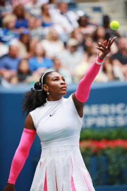 Eylem bize açık 2016 onun yuvarlak üç maç sırasında Grand Slam şampiyonu Serena Williams Amerika Birleşik Devletleri