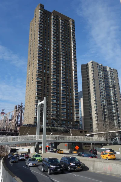 Franklin D. Roosevelt East River Drive'dan Manhattan'da — Stok fotoğraf