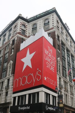 Manhattan Broadway macy's herald Meydanı işareti
