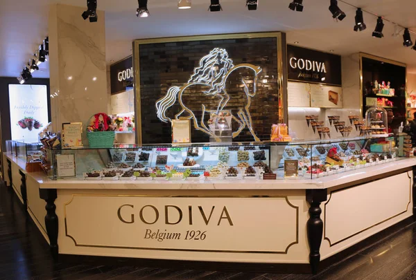 Godiva store in Macy's Herald Square in Manhattan — Stock Photo, Image