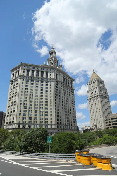 Manhattan kommunales Gebäude in lower manhattan — Stockfoto