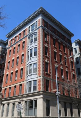 Tarihi Brooklyn Heights mahalle, New York City brownstones.