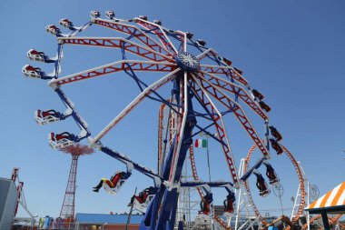 Çaba binmek Coney Island Luna Park, Ny, Brooklyn