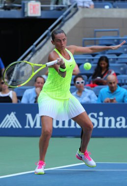 Eylem sırasında bize açık 2016 onun ilk tur maçında profesyonel tenis oyuncusu Roberta Vinci, İtalya